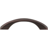 96 mm Center-to-Center Brushed Oil Rubbed Bronze Flared Philip Cabinet Pull