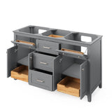 60'' Chocolate Chatham Vanity, double bowl