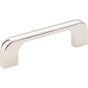 Jeffrey Alexander - 3'' Center-to-Center Polished Nickel Alvar Cabinet Pull - Polished Nickel