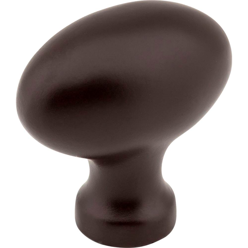 Jeffrey Alexander - 1-9/16'' Overall Length Dark Bronze Football Lyon Cabinet Knob - Dark Bronze