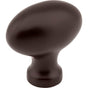 Jeffrey Alexander - 1-9/16'' Overall Length Dark Bronze Football Lyon Cabinet Knob - Dark Bronze