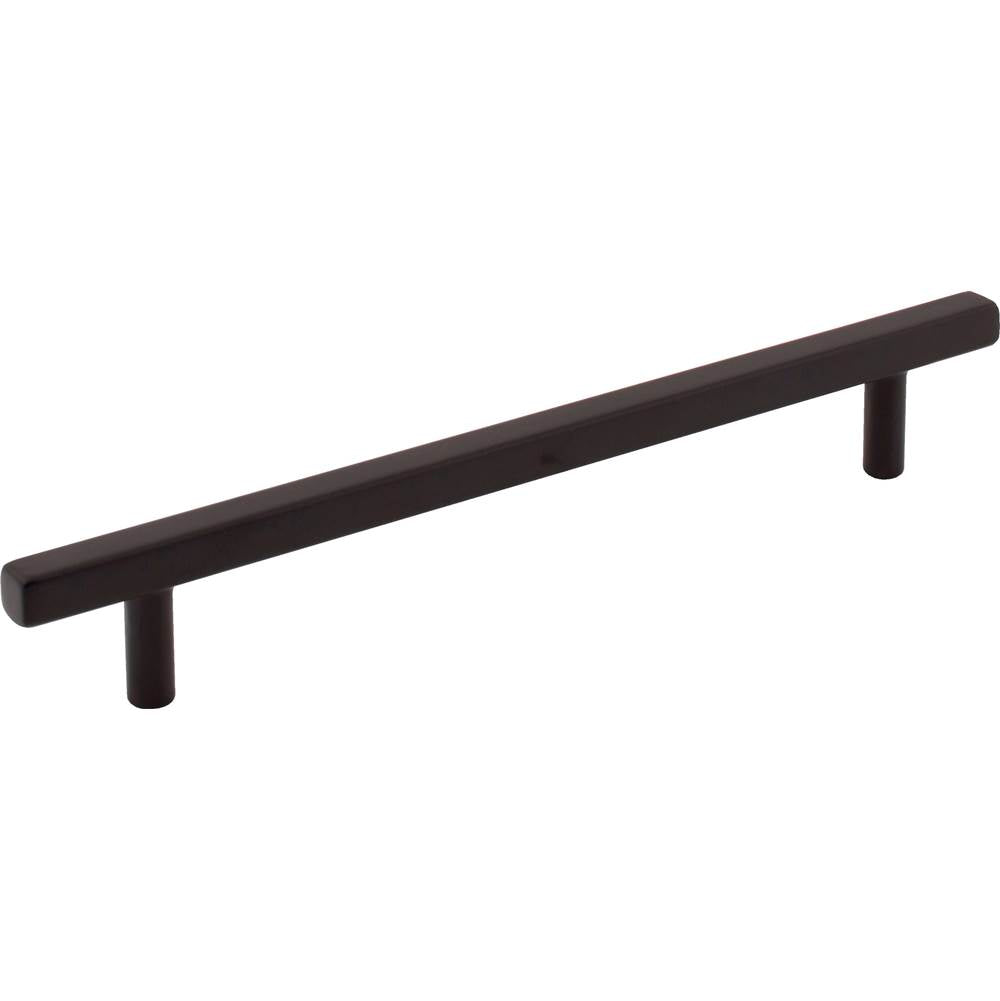 Jeffrey Alexander - 160 mm Center-to-Center Matte Black Square Dominique Cabinet Bar Pull - Matte Black