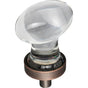 Jeffrey Alexander - 1-1/4'' Overall Length Brushed Oil Rubbed Bronze Football Glass Harlow Cabinet Knob - Brushed Oil Rubbed Bronze