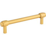 Jeffrey Alexander - 128 mm Center-to-Center Brushed Gold Hayworth Cabinet Bar Pull - Brushed Gold