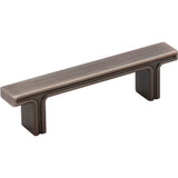Jeffrey Alexander - 3'' Center-to-Center Brushed Pewter Square Anwick Cabinet Pull - Brushed Pewter