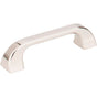 Jeffrey Alexander - 96 mm Center-to-Center Polished Nickel Square Marlo Cabinet Pull - Polished Nickel