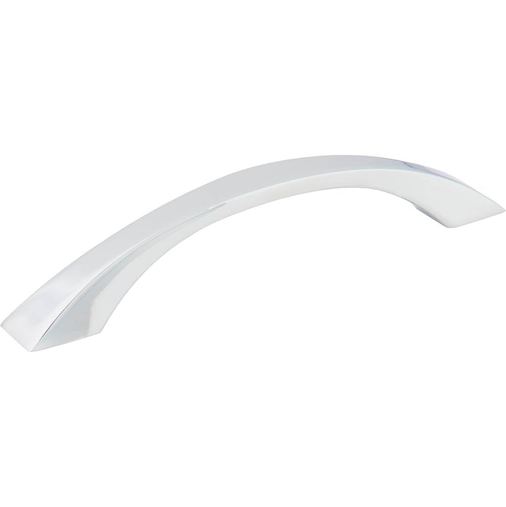 Jeffrey Alexander - 128 mm Center-to-Center Polished Chrome Flared Philip Cabinet Pull - Polished Chrome