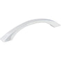 Jeffrey Alexander - 128 mm Center-to-Center Polished Chrome Flared Philip Cabinet Pull - Polished Chrome