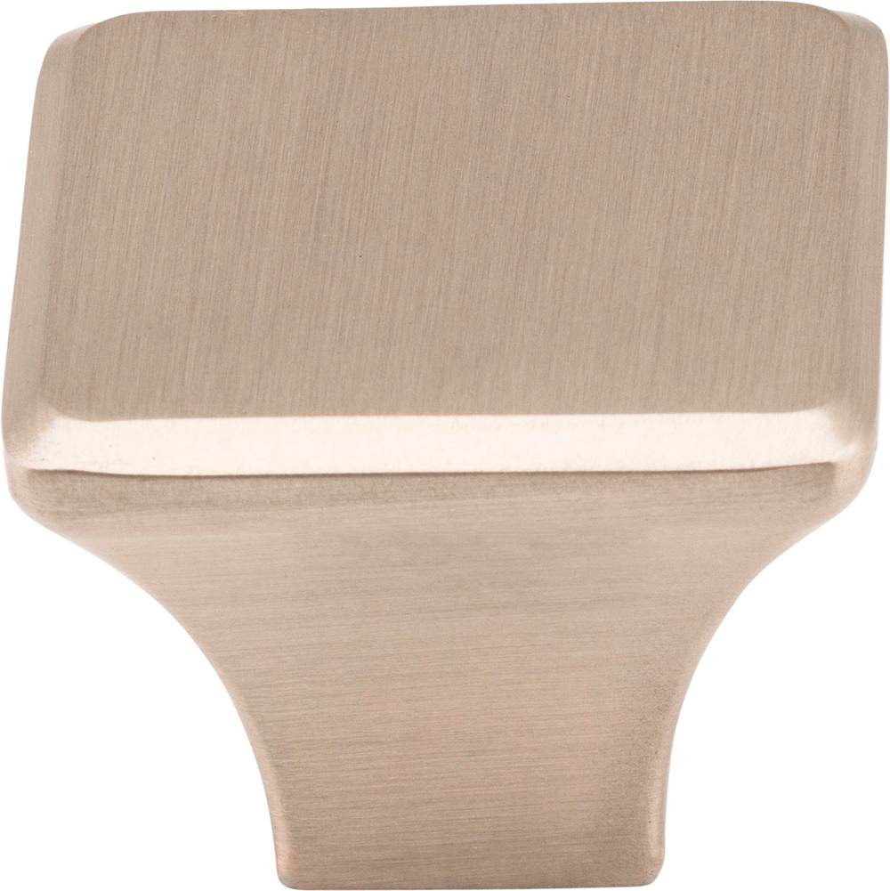 1-1/4'' Overall Length Satin Nickel Square Marlo Cabinet Knob