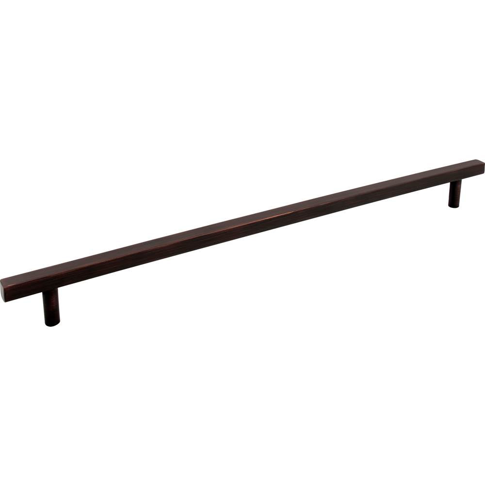 Jeffrey Alexander - 18'' Center-to-Center Brushed Oil Rubbed Bronze Square Dominique Appliance Handle - Brushed Oil Rubbed Bronze