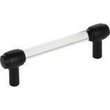 Jeffrey Alexander - 96 mm Center-to-Center Matte Black Carmen Cabinet Bar Pull - Matte Black