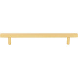 160 mm Center-to-Center Brushed Gold Square Dominique Cabinet Bar Pull