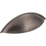 Jeffrey Alexander - 96 mm Center-to-Center Brushed Pewter Bordeaux Cabinet Cup Pull - Brushed Pewter