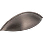 Jeffrey Alexander - 96 mm Center-to-Center Brushed Pewter Bordeaux Cabinet Cup Pull - Brushed Pewter