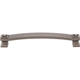 160 mm Center-to-Center Brushed Pewter Square Delmar Cabinet Pull
