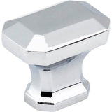 Jeffrey Alexander - 1-1/4'' Overall Length Polished Chrome Emerald Ella Cabinet Knob - Polished Chrome