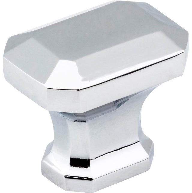 Jeffrey Alexander - 1-1/4'' Overall Length Polished Chrome Emerald Ella Cabinet Knob - Polished Chrome
