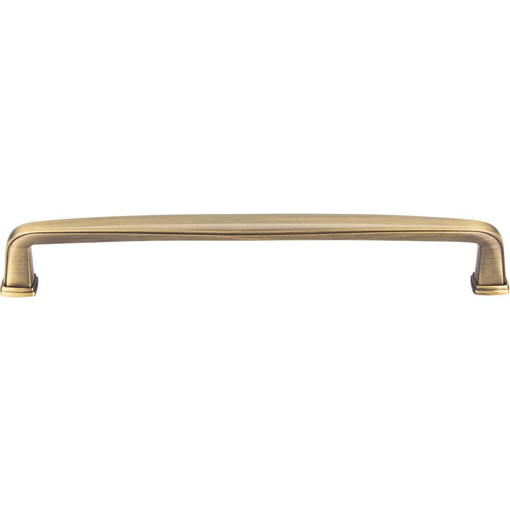 160 mm Center-to-Center Brushed Antique Brass Square Milan 1 Cabinet Pull