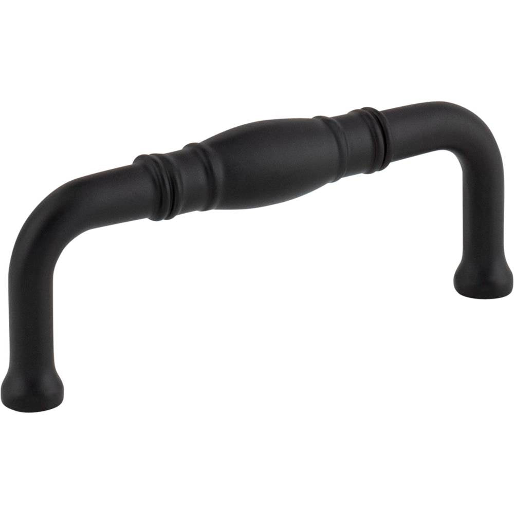 Jeffrey Alexander - 3'' Center-to-Center Matte Black Durham Cabinet Pull - Matte Black