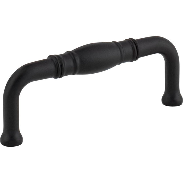 Jeffrey Alexander - 3'' Center-to-Center Matte Black Durham Cabinet Pull - Matte Black
