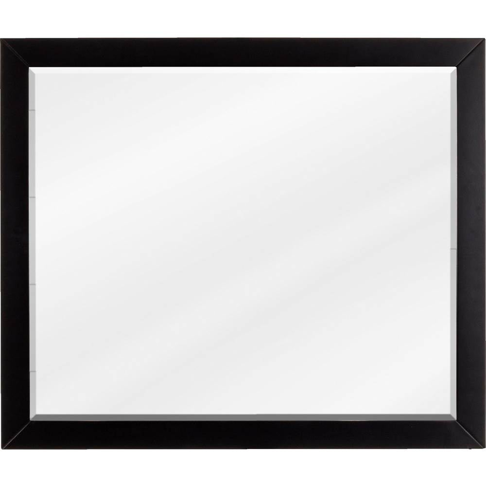 Jeffrey Alexander - 33'' W x 1'' D x 28'' H Black Cade mirror - Black