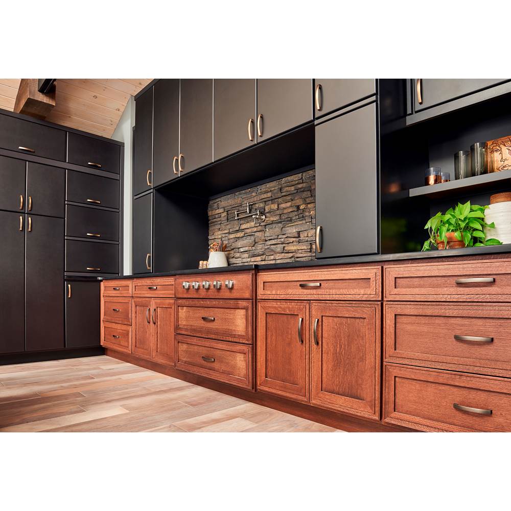 128 mm Center-to-Center Satin Bronze Square Merrick Cabinet Pull