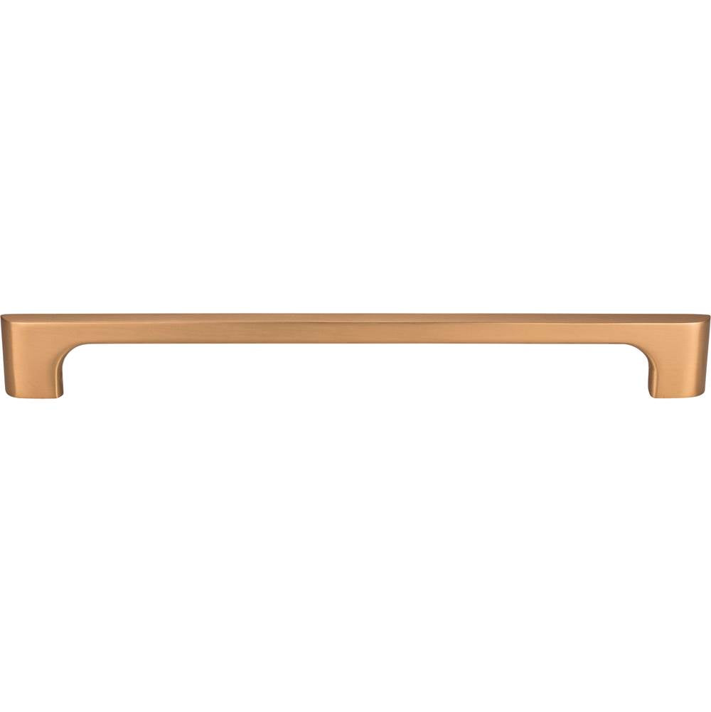 224 mm Center-to-Center Satin Bronze Asymmetrical Leyton Cabinet Pull