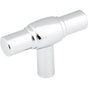 Jeffrey Alexander - 2'' Polished Chrome Hayworth Cabinet ''T'' Knob - Polished Chrome