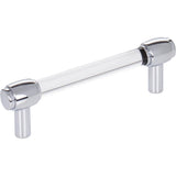 Jeffrey Alexander - 96 mm Center-to-Center Polished Chrome Carmen Cabinet Bar Pull - Polished Chrome
