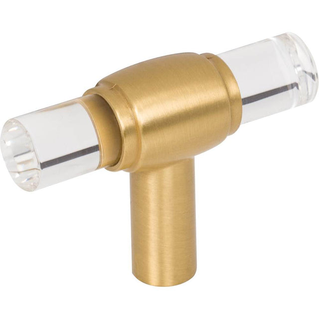 Jeffrey Alexander - 2'' Brushed Gold Carmen Cabinet ''T'' Knob - Brushed Gold