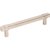 Jeffrey Alexander - 128 mm Center-to-Center Satin Nickel Square Zane Cabinet Pull - Satin Nickel