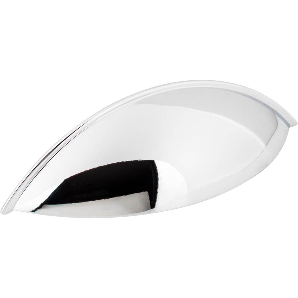 Jeffrey Alexander - 96 mm Center-to-Center Polished Chrome Bordeaux Cabinet Cup Pull - Polished Chrome