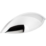Jeffrey Alexander - 96 mm Center-to-Center Polished Chrome Bordeaux Cabinet Cup Pull - Polished Chrome