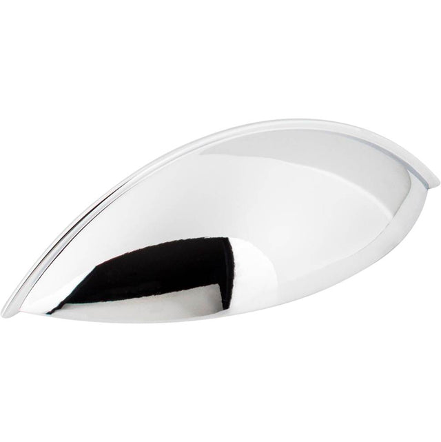 Jeffrey Alexander - 96 mm Center-to-Center Polished Chrome Bordeaux Cabinet Cup Pull - Polished Chrome
