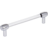 Jeffrey Alexander - 128 mm Center-to-Center Polished Chrome Carmen Cabinet Bar Pull - Polished Chrome