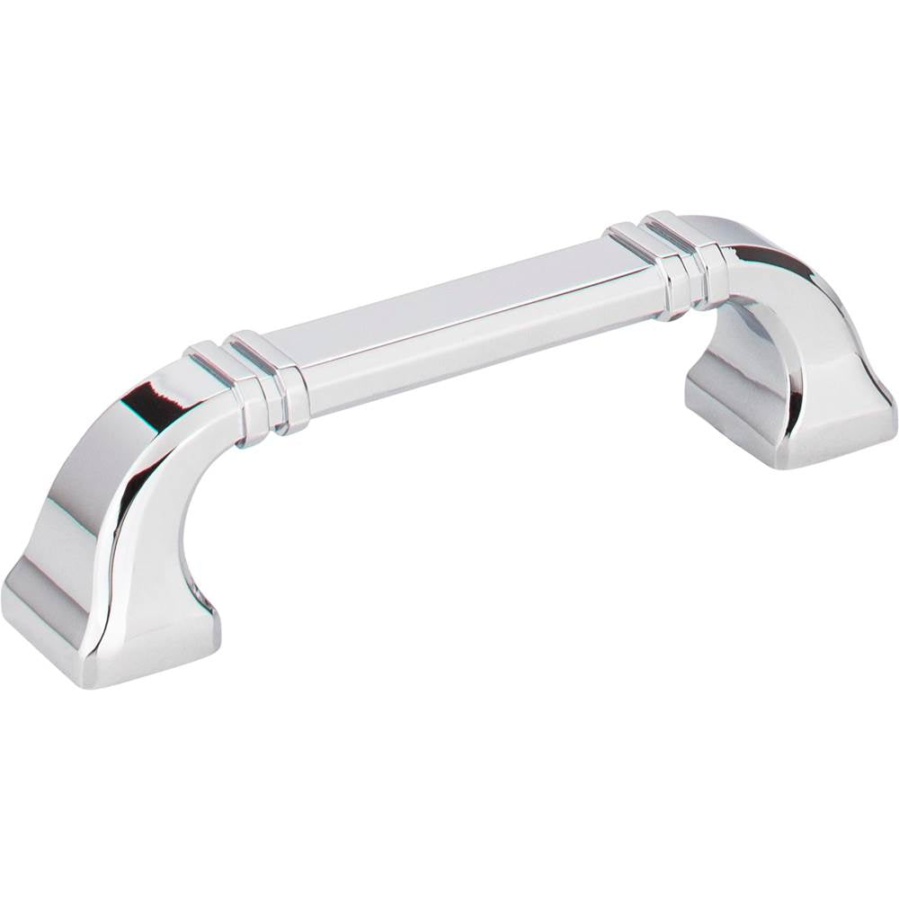 Jeffrey Alexander - 96 mm Center-to-Center Polished Chrome Ella Cabinet Pull - Polished Chrome