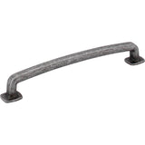 Jeffrey Alexander - 160 mm Center-to-Center Distressed Antique Silver Belcastel 1 Cabinet Pull - Distressed Antique Silver