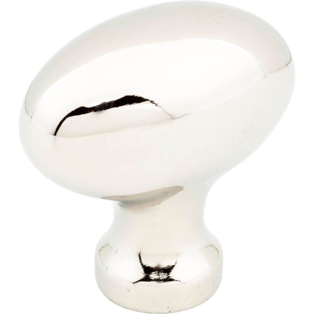 Jeffrey Alexander - 1-9/16'' Overall Length Polished Nickel Football Lyon Cabinet Knob - Polished Nickel
