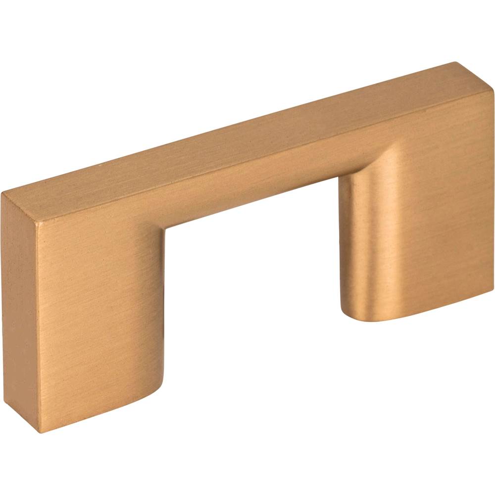 Jeffrey Alexander - 32 mm Center-to-Center Satin Bronze Square Sutton Cabinet Bar Pull - Satin Bronze