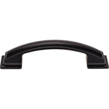 96 mm Center-to-Center Matte Black Square Annadale Cabinet Pull