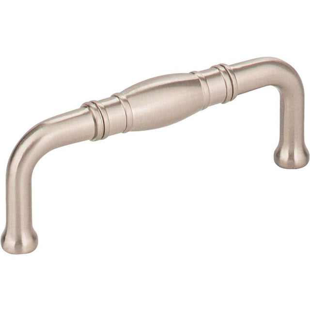 Jeffrey Alexander - 3'' Center-to-Center Satin Nickel Durham Cabinet Pull - Satin Nickel