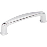 Jeffrey Alexander - 96 mm Center-to-Center Polished Chrome Square Milan 1 Cabinet Pull - Polished Chrome