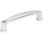 Jeffrey Alexander - 96 mm Center-to-Center Polished Chrome Square Milan 1 Cabinet Pull - Polished Chrome