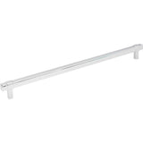 Jeffrey Alexander - 305 mm Center-to-Center Polished Chrome Square Zane Cabinet Pull - Polished Chrome