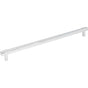 Jeffrey Alexander - 305 mm Center-to-Center Polished Chrome Square Zane Cabinet Pull - Polished Chrome
