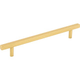Jeffrey Alexander - 160 mm Center-to-Center Brushed Gold Square Dominique Cabinet Bar Pull - Brushed Gold