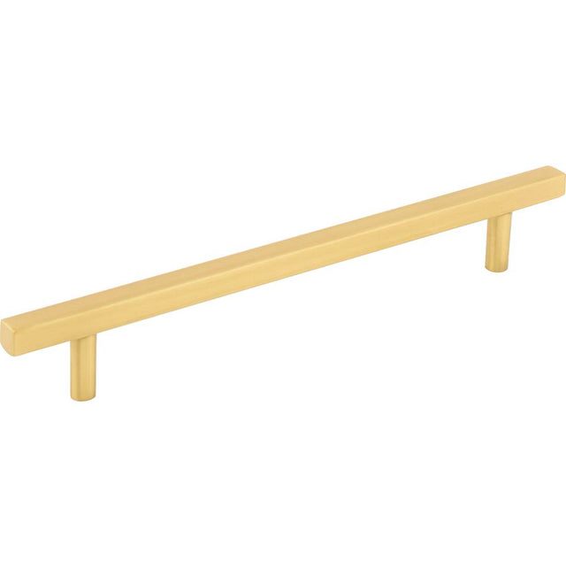 Jeffrey Alexander - 160 mm Center-to-Center Brushed Gold Square Dominique Cabinet Bar Pull - Brushed Gold