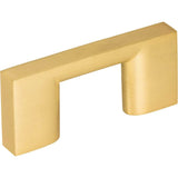 Jeffrey Alexander - 32 mm Center-to-Center Brushed Gold Square Sutton Cabinet Bar Pull - Brushed Gold