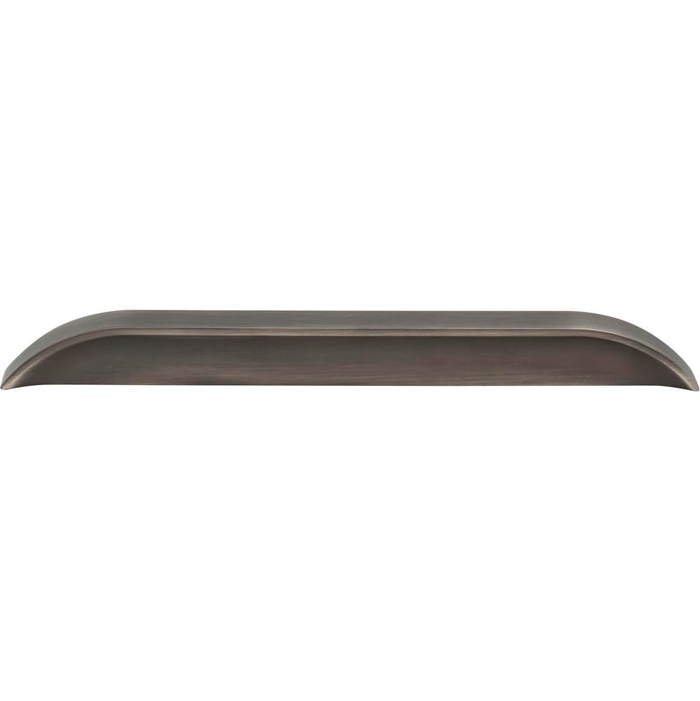 192 mm / 224 mm  Center-to-Center Brushed Pewter Elara Cabinet Pinch Pull