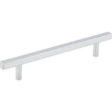 Jeffrey Alexander - 128 mm Center-to-Center Polished Chrome Square Dominique Cabinet Bar Pull - Polished Chrome
